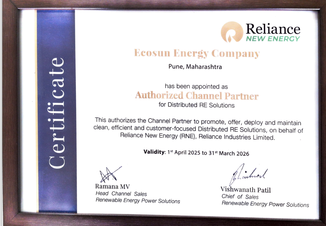 Dealership Certificate