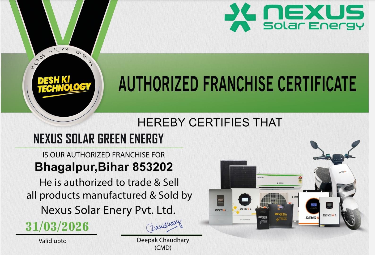NEXUS SOLAR ENERGY